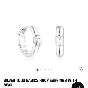 Tous Silver Mini Hoop Earrings